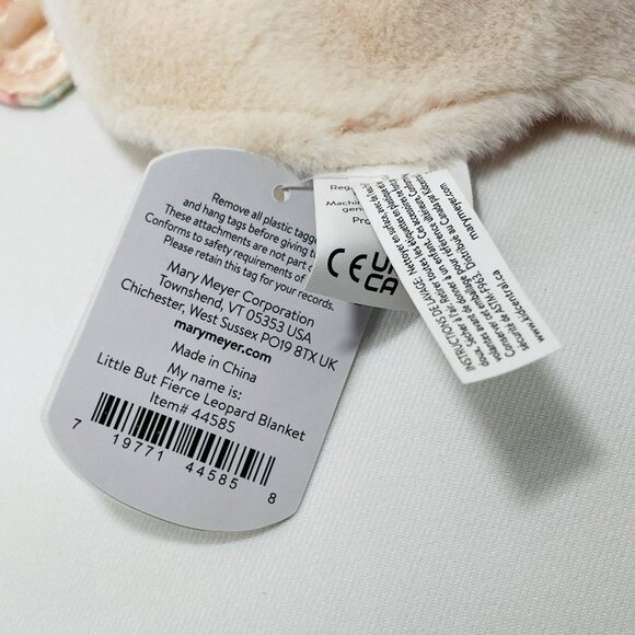 Mary Meyer Little Leopard Plush Security Blanket Lovey Blankie Toy Infant Baby - Picture 12 of 12